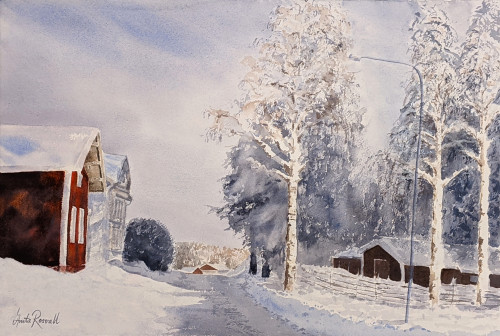 Kära Norrland - originalmålning av Anita Rosvall